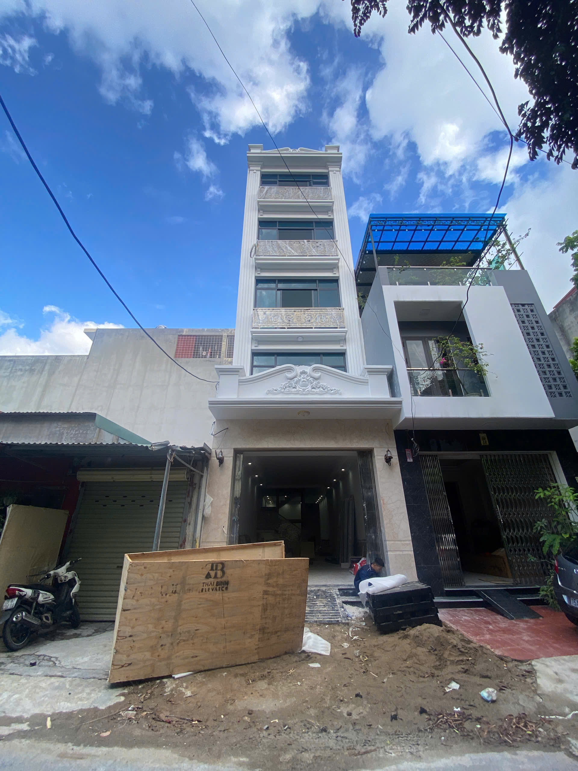 Lắp đặt thang máy nhà anh Cường tại Lê Chân