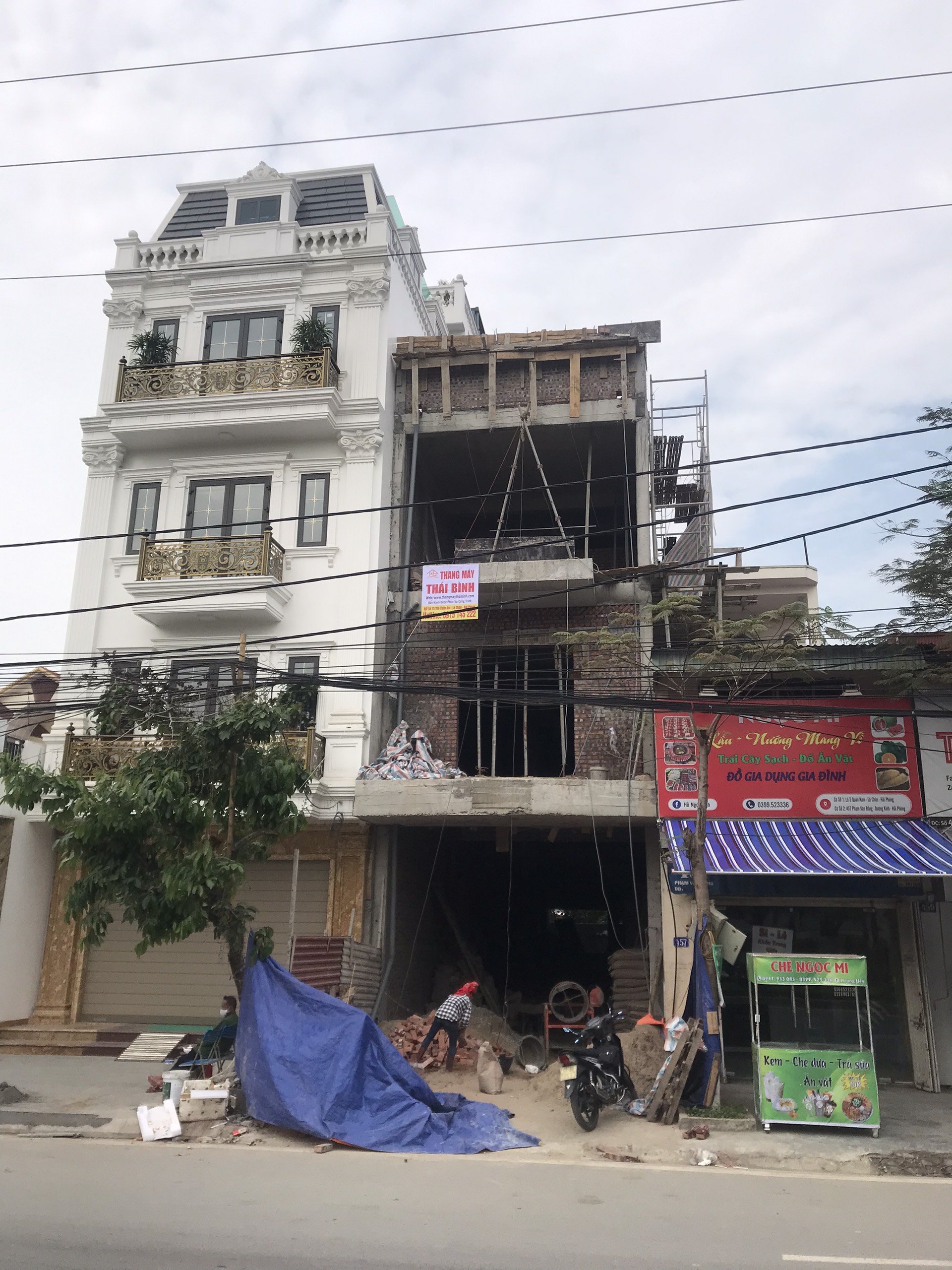 Tư vấn xây dựng hố thang máy ctr anh Dũng - Phạm Văn Đồng, Dương Kinh, Hải Phòng